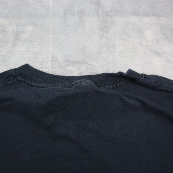 Jerzees Shirt Mens S Black Short Sleeve Crew Neck Graphic Print Cotton T Shirt - Picture 12 of 16